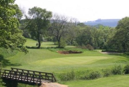 Overlooking one of the greens